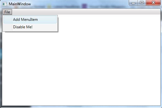 Creating a Dynamic WPF Menu : Part 1
