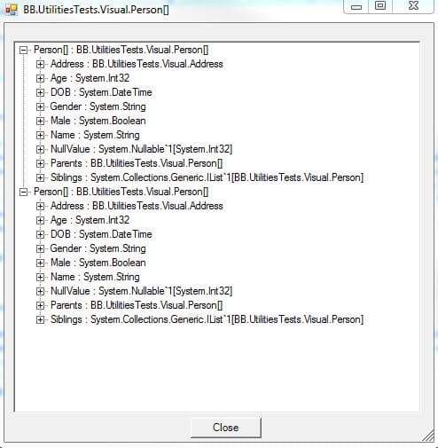 C# Visual Object Explorer Dialog